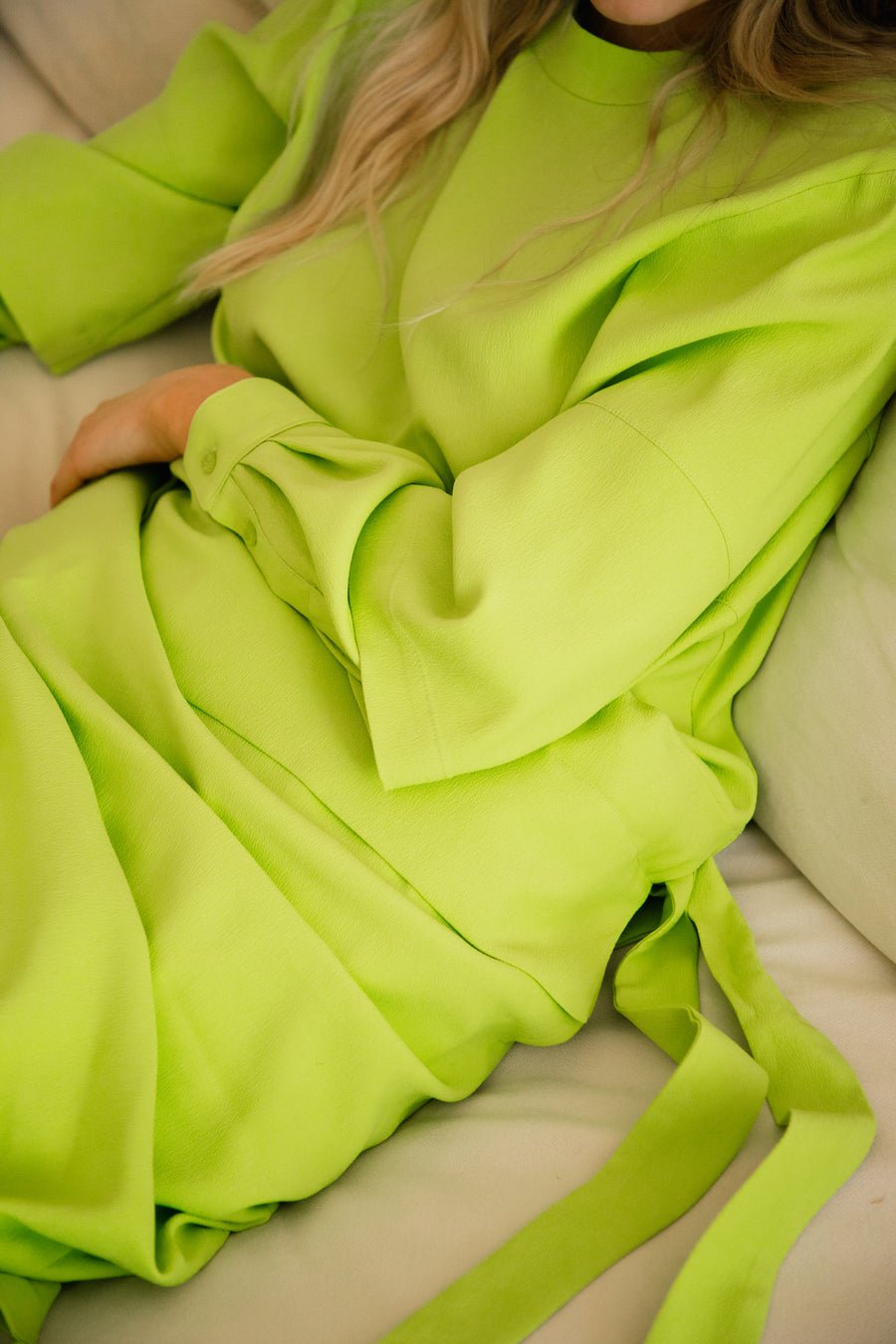 MICA Dress - Lime Green