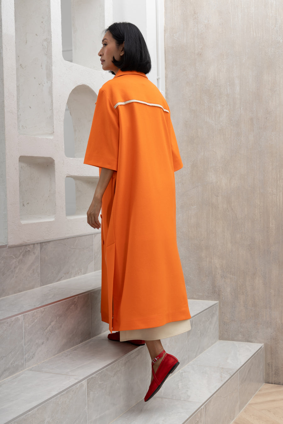 DIANE Wool Coat - Neon