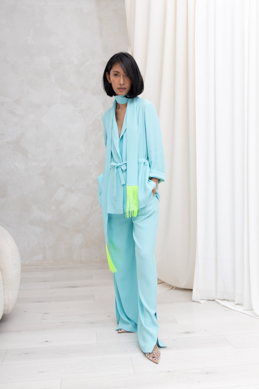 CHLOE Pants - Pool Blue