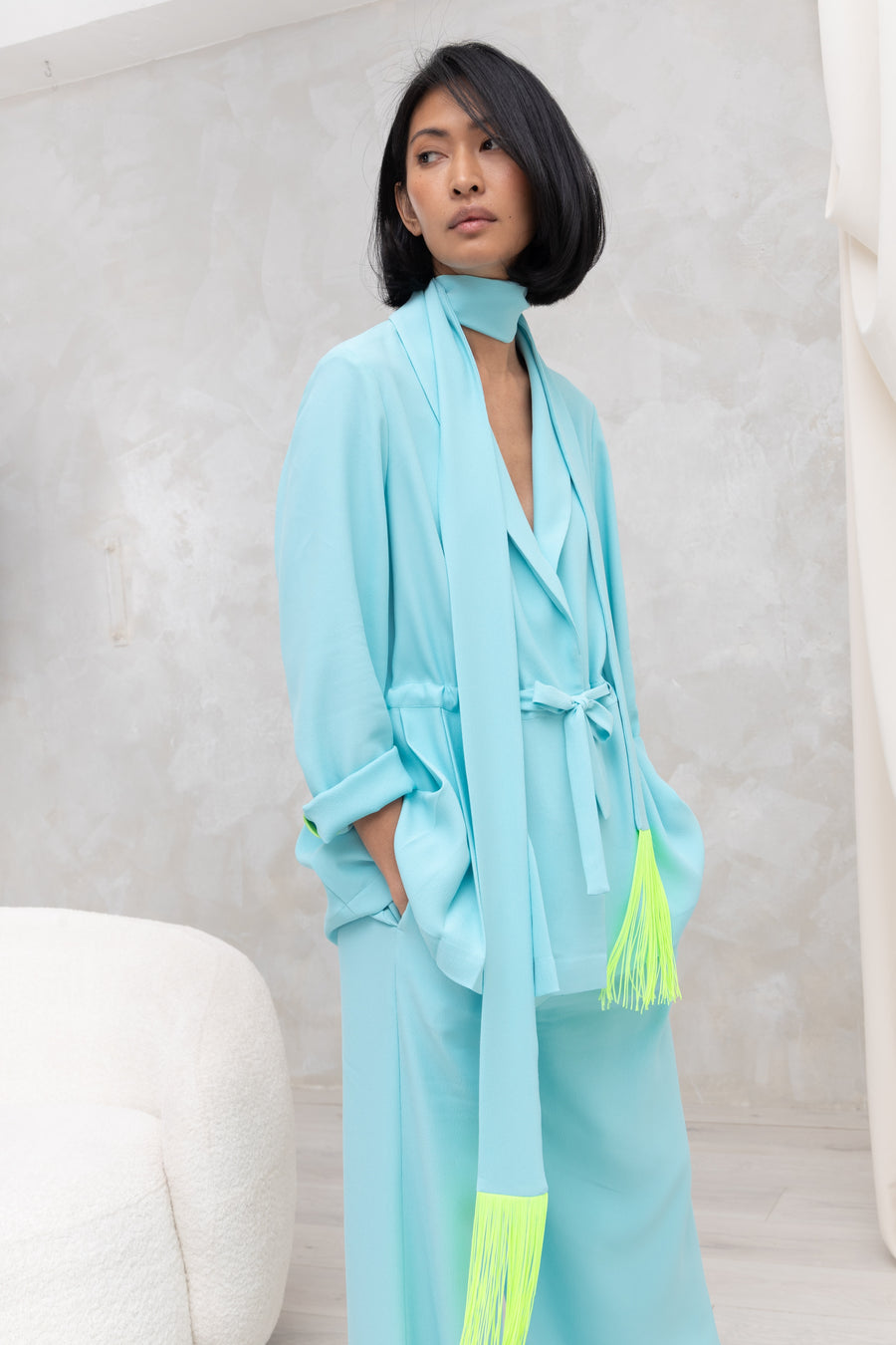 CHLOE Pants - Pool Blue