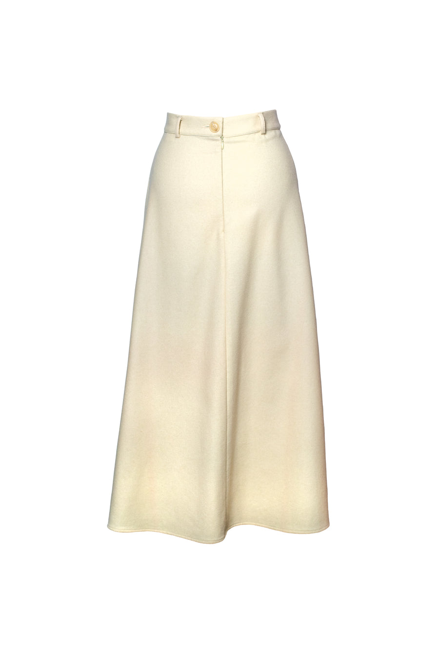 CAROLE Wool Skirt - Beige