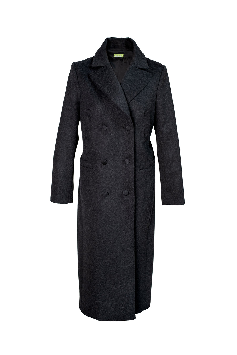 MAGIE Double Breasted Wool Coat - Black