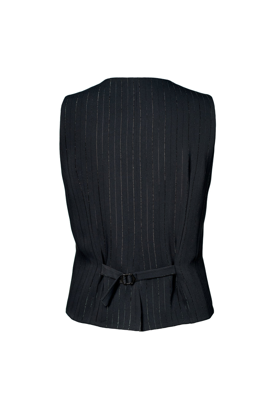 MARGOT Striped Vest - Black