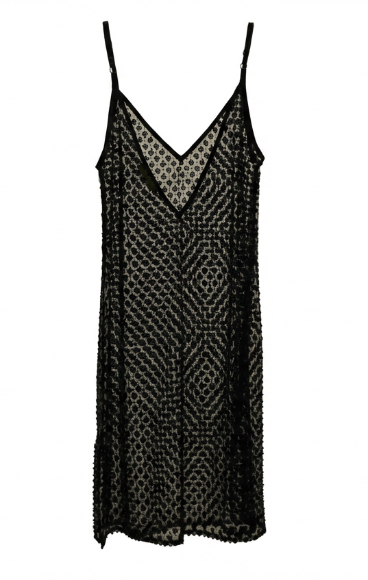 MICHELE Embellished Pearl Dress Mini/Midi - Black