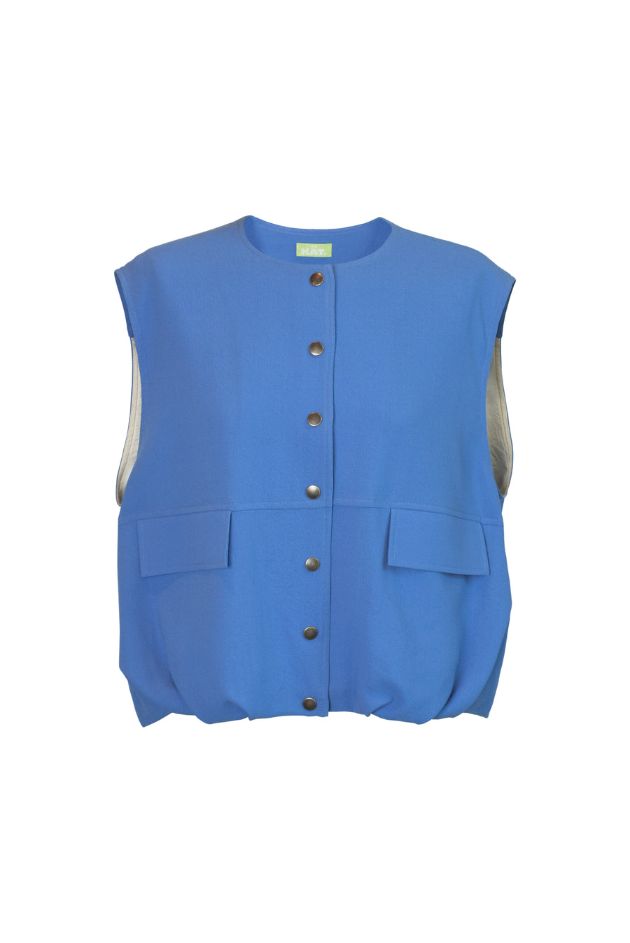 NICOLE Wool Vest - Blue