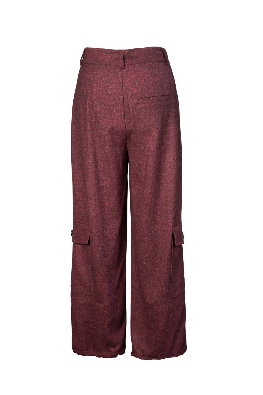 TARA Wool Pants - Burgundy