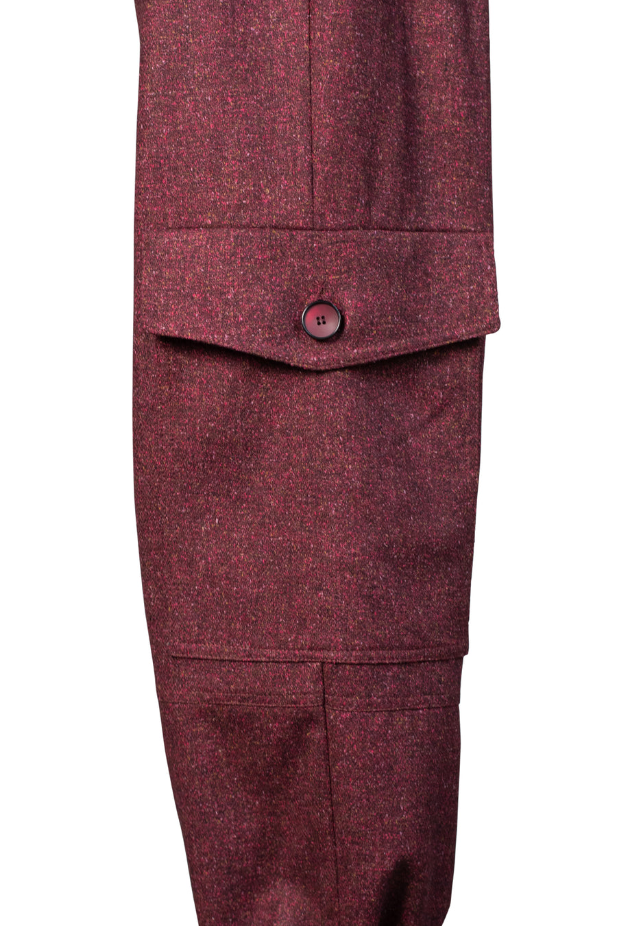 TARA Wool Pants - Burgundy