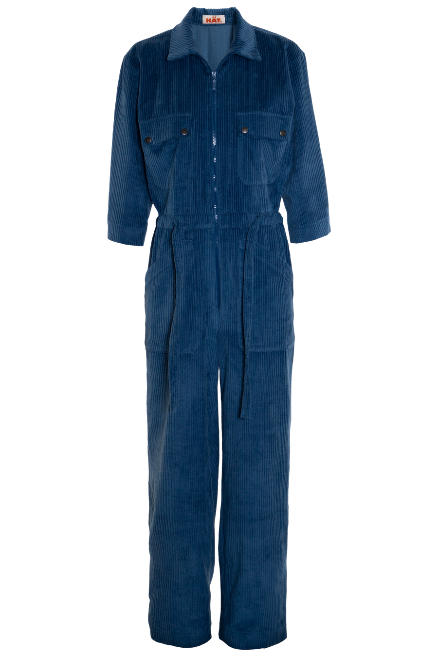 YOLANDA Corduroy Jumpsuit - Blue