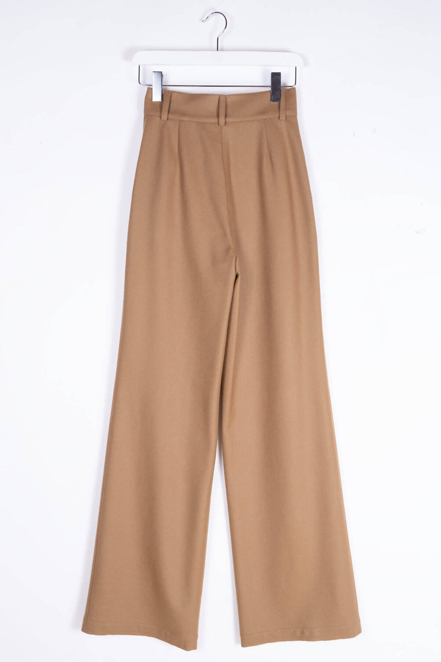 ELISE Wool Straight-leg Pants - Camel