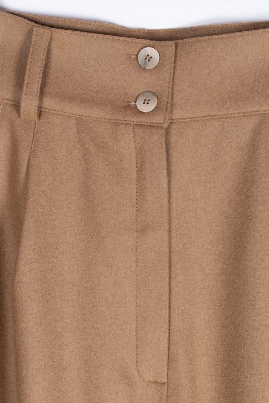 ELISE Wool Straight-leg Pants - Camel