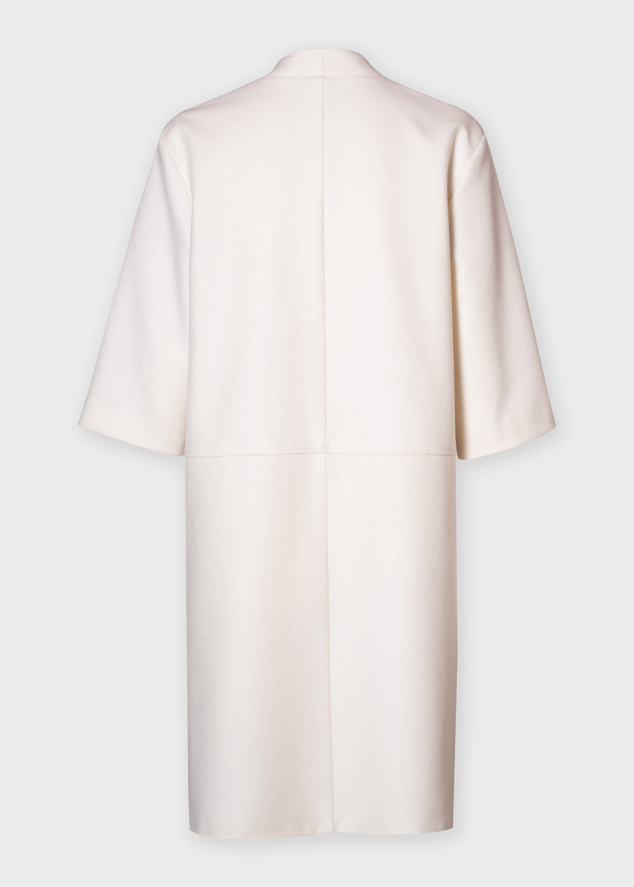 HAYDEN Wool Dress - Cream White