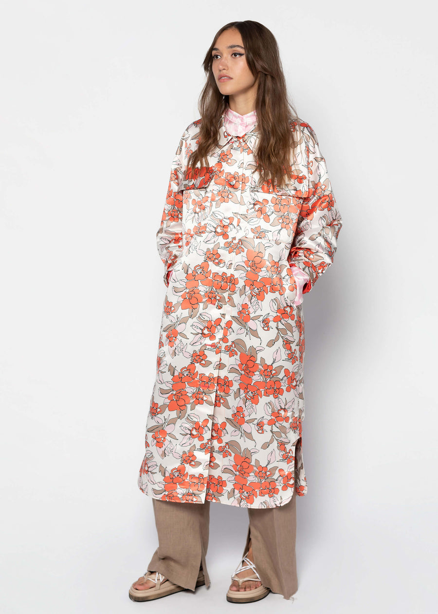 JOELE Floral Coat - Multicolour